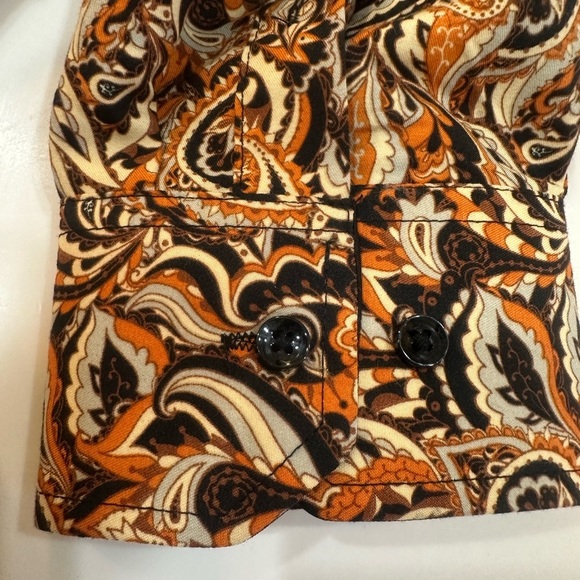 Silver Stone Men’s Paisley Shirt 3XL (Fits like XL) Brown Orange Modern NWOT - Picture 6 of 14
